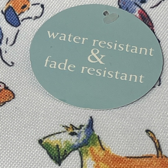 NWT Cynthia Rowley set of 4 watercolor dogs indoor/outdoor placemats 13” x 19” - Picture 3 of 6